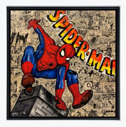 Spiderman - Original - White Framed