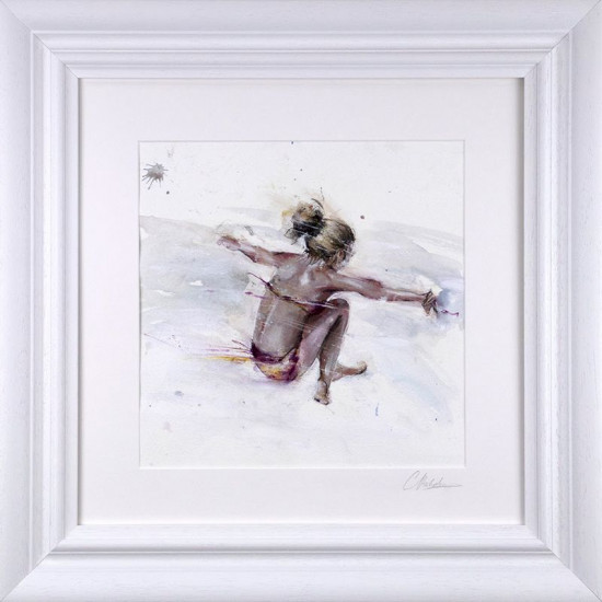 Splash Down - Original - White Framed