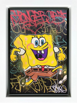 Sponge Bob - Original - White Framed