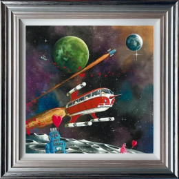 Star Sheep Enterprise - Ewe-niverse Series - 3D High Gloss - Blue And Silver Framed