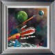 Star Sheep Enterprise - Ewe-niverse Series - 3D High Gloss - Blue And Silver Framed