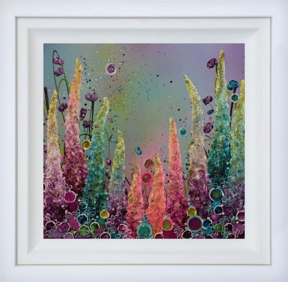 Steals My Heart - Original - White Framed Steals My Heart - Original - White Framed