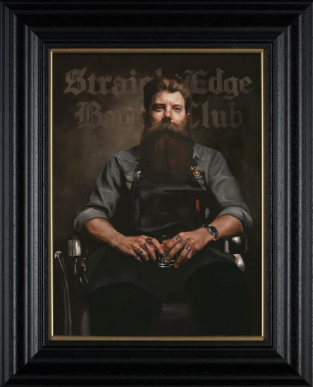 Straight Edge Barber Club - Black Framed