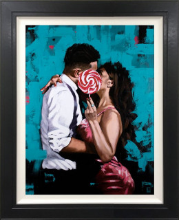 Strawberry Swirl - Canvas Framed