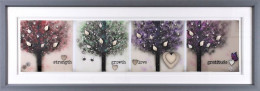 Strength, Growth, Love & Gratitude - Framed