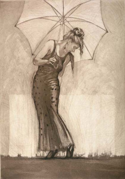 Study For Parasol I - Mounted