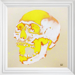 Sunburst Yellow - White Framed
