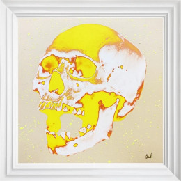 Sunburst Yellow - White Framed