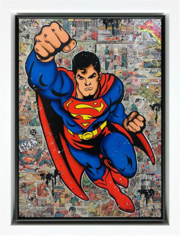 Superman - Original - White Framed