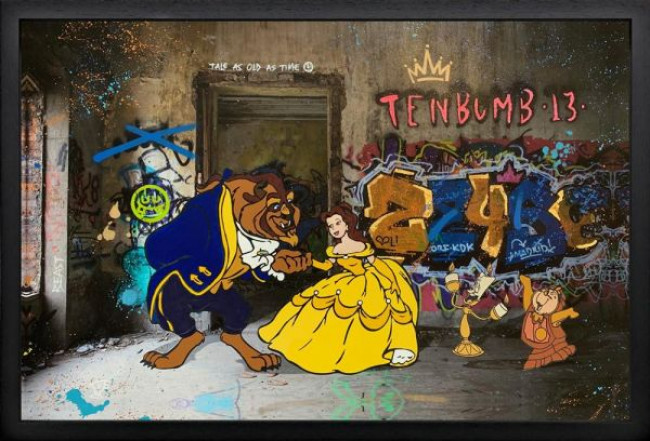 Tale As Old As Time - Original - Black Framed Tale As Old As Time - Original - Black Framed