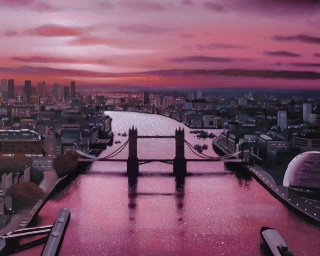 Thames Red - Original - Black Framed