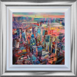 The Banking District - Original - Silver Framed