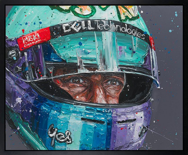 The Better Prospect (Daniel Ricciardo) - Canvas - Artist proof Black Framed