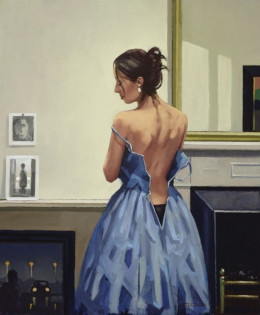 The Blue Gown - Mounted