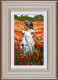 The Butterfly Amongst The Poppies - Cream Framed