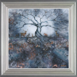 The Call Of The Trees - Silver-Blue Framed