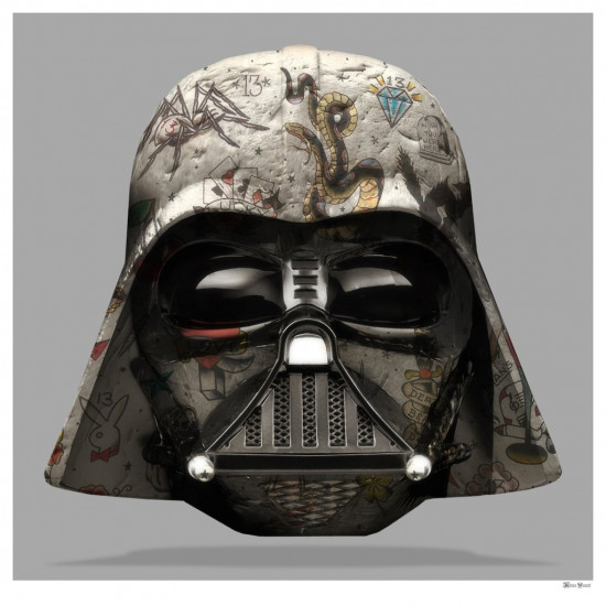 The Dark Lord - Darth Vader - (Grey Background) - Large - Framed