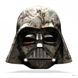 The Dark Lord - Darth Vader - (White Background) - Large - Framed