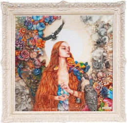 The Daughter Of Gaia - XL Edition - White Ornate Framed