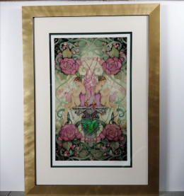 The Emeral Heart - Gold Framed