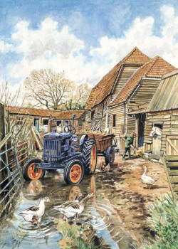 The Farmyard (Twinstead Riding School) - Print