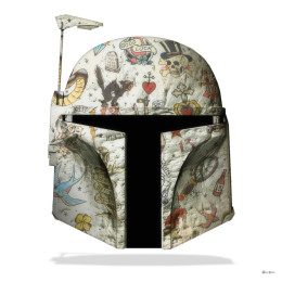 The Fett - Boba Fett (White Background) - Large - Framed