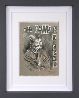 The Game Is Rigged Sketch - Grey Framed
