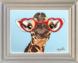 The Look Of Love  - Original - Light Grey Framed