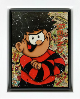 The Menace - Original - White Framed