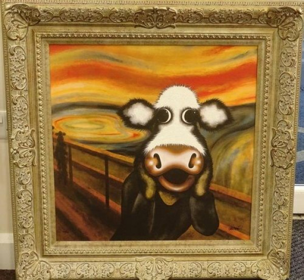 The Moo - Framed