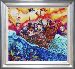 The Pirate Ship - Peter Pan - Framed