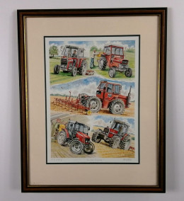 The Red Brigade - Artist Proof - Brown Framed