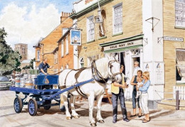 The Sole Bay Inn, Southwold - Sam, The Adnams Dray Horse - Brown Framed