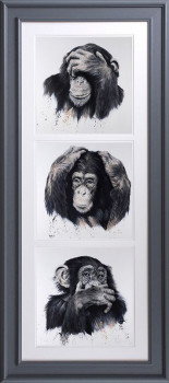 Three Wise Men - Portrait Orientation - Grey Framed