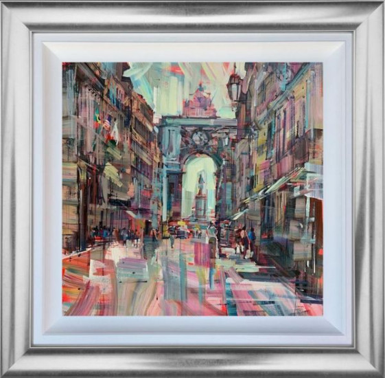 Through The Arch (Cuba) - Original - Silver Framed