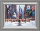 Times Square At Twilight - Silver Framed