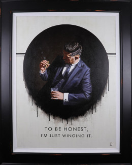 To Be Honest I'm Just Winging It - Canvas - Black Framed