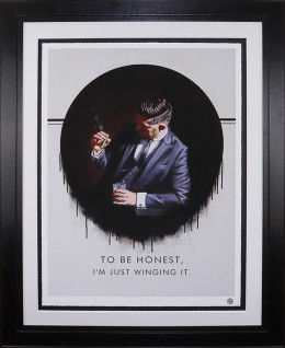 To Be Honest I'm Just Winging It - Black Framed