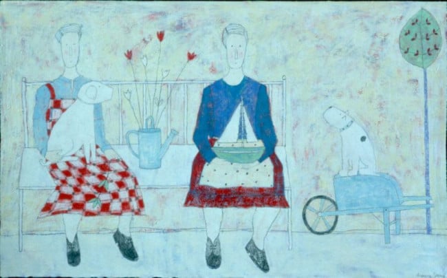 Two Ladies In The Garden - Print only Two Ladies In The Garden - Print only