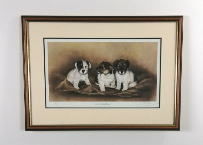 Two's Company - Brown framed