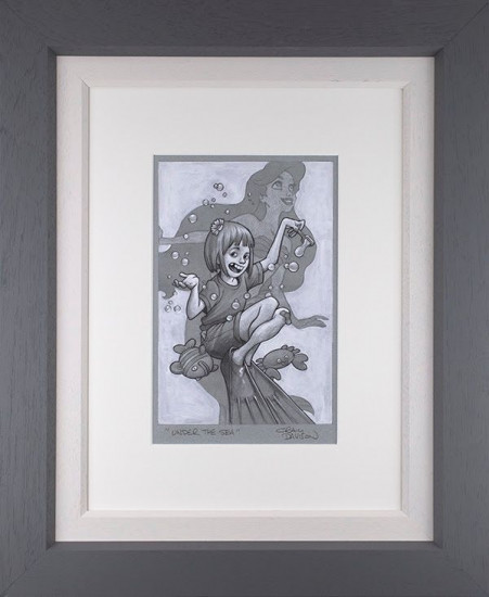 Under The Sea - Sketch - Grey Framed