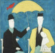 Under The Umbrella - Blue - Print only