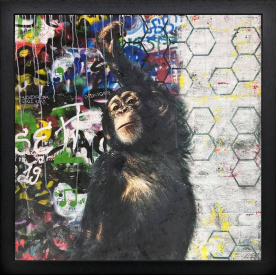 Urban Chimp - Original - Black Framed