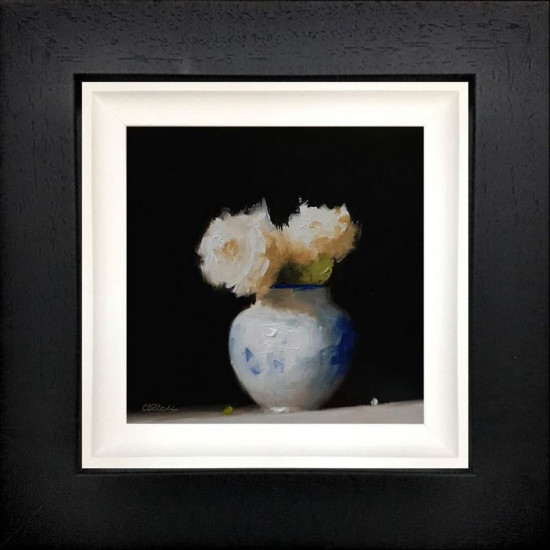 Vase Of Two - Original - Black Framed Vase Of Two - Original - Black Framed