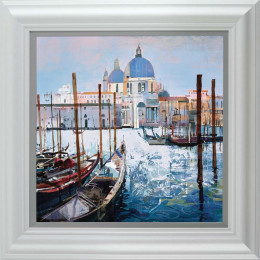 Venetian Vista - White Framed