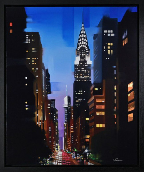 Chrysler Traffic - On Aluminium - Black Framed