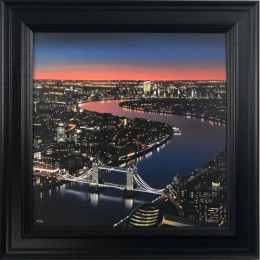 View From The Shard - Canvas - Black Framed