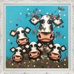 Was It You Little Moo? - Deluxe - Framed