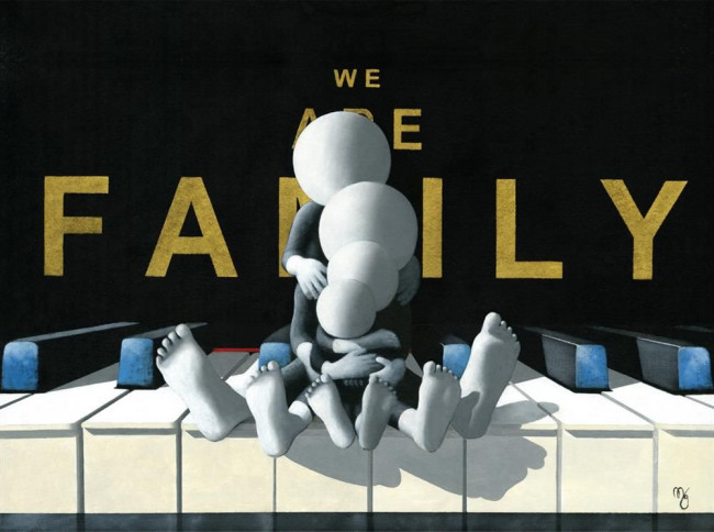 We Are Family - 3D High Gloss Resin - With Slip