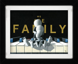 We Are Family - 3D High Gloss Resin - Framed